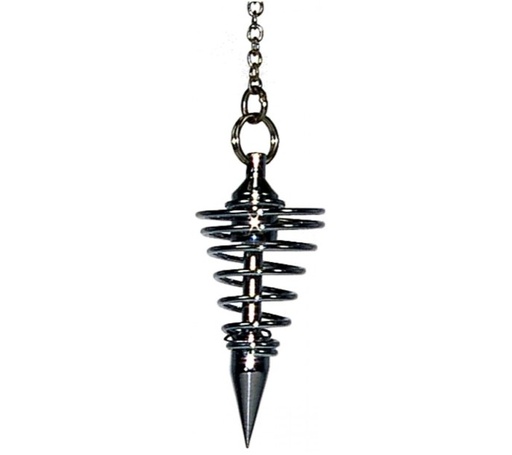 [3660341271445] Pendule Spirale Chromé Petit Modèle
