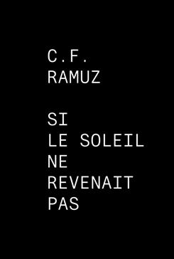 [9782883871540] Si le soleil ne revenait pas