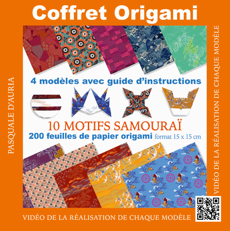 [9782889355549] Coffret Origami Motifs Samouraï